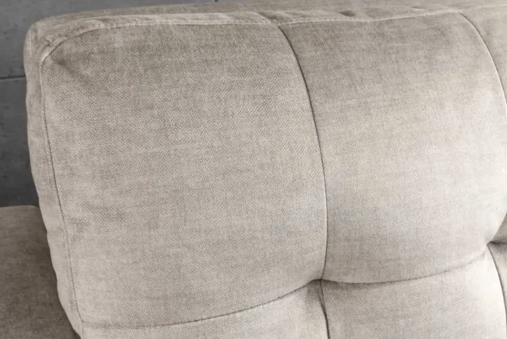 Riess-Ambiente 2-Sitzer Sofa|Skandinavisch > Sofa mit Schlaffunktion SMART 140cm champagner beige hochwertiger Vogue Seiden Samtstoff