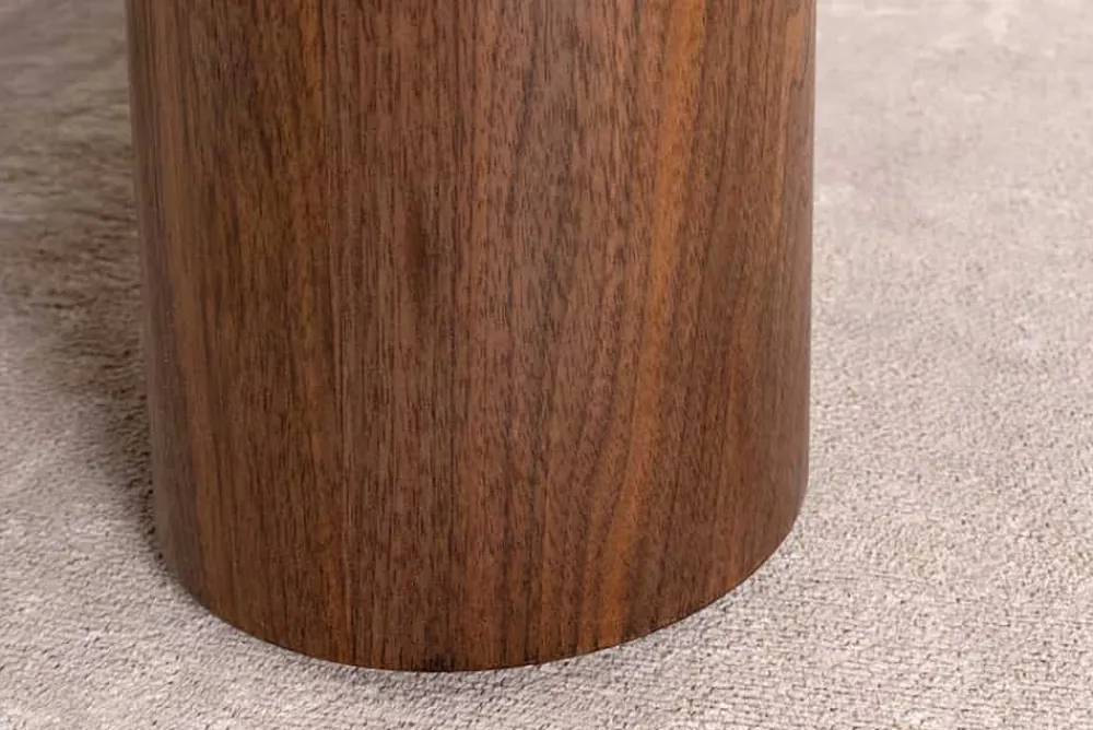 Riess-Ambiente Skandinavisch|Couchtische & Truhen > Stilvoller Couchtisch ORGANIKO 110cm weiß braun Walnuss Pandora Keramik