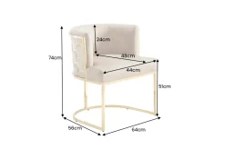 Riess-Ambiente Goldene Möbel|Stühle ><noscript><img width=