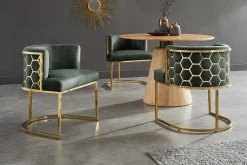Riess-Ambiente Goldene Möbel|Stühle ><noscript><img width=