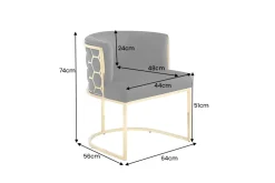Riess-Ambiente Goldene Möbel|Stühle ><noscript><img width=
