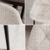 Riess-Ambiente Stühle > Stilvoller Stuhl GLAMM champagner beige Chenille Cremona mit Rauten-Steppung schwarz Metall