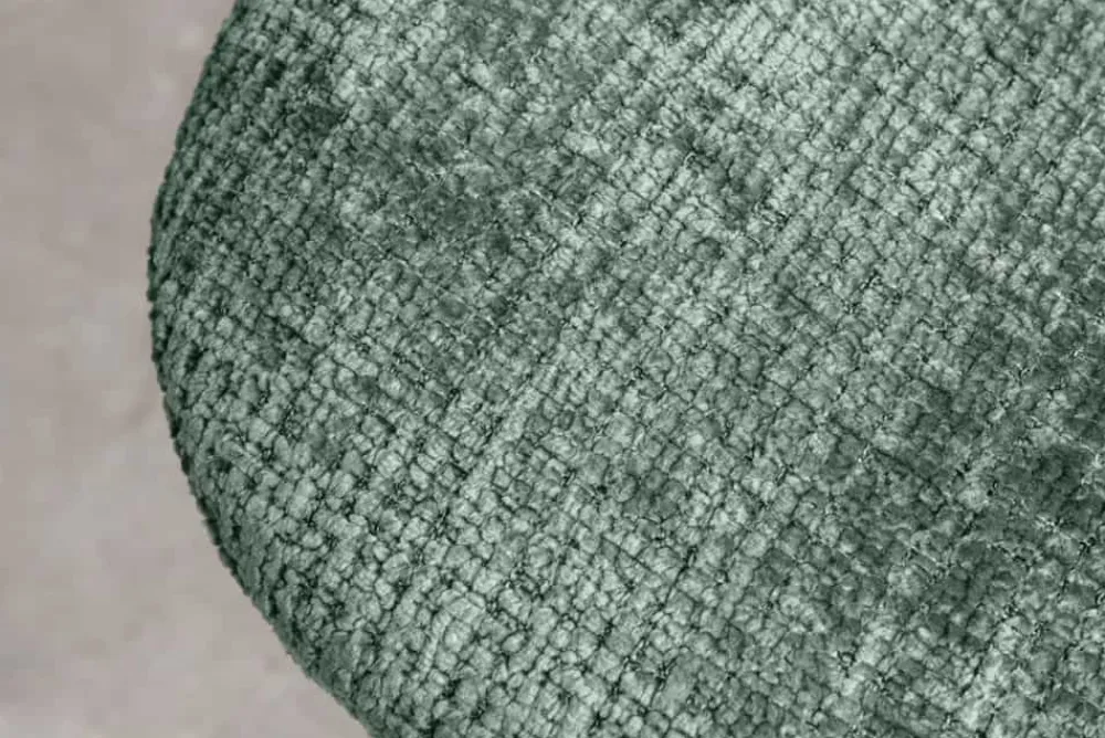 Riess-Ambiente Stühle > Stilvoller Stuhl GLAMM grün Chenille Cremona mit Rauten-Steppung schwarze Metallbeine