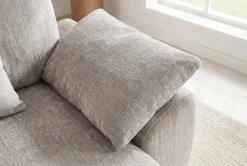 Riess-Ambiente 3-Sitzer Sofa > Stilvolles Big Sofa SOHO 260cm beige Chenille 4-Sitzer Couch mit Wellenunterfederung