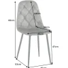 Riess-Ambiente Stühle|Samt Möbel > Stilvolles 2er-Set Stühle GLAMM grün Samt schwarze Metallbeine