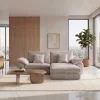 Riess-Ambiente Skandinavisch|3-Sitzer Sofa > Stilvolles Sofa SOHO 225cm beige Chenille 3-Sitzer Couch mit Wellenunterfederung