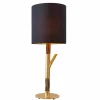 Riess-Ambiente Tischlampen > Tischlampe JEWELRY 75cm schwarz gold natur Eisenholz Massivholz