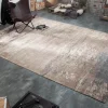 Riess-Ambiente Teppiche > Vintage Baumwoll-Teppich MODERN ART 350x240cm grau beige verwaschen Used Look
