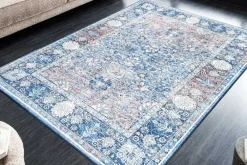 Riess-Ambiente Teppiche > Vintage Teppich HERITAGE 230x160cm blau beige rot Flachgewebe Muster