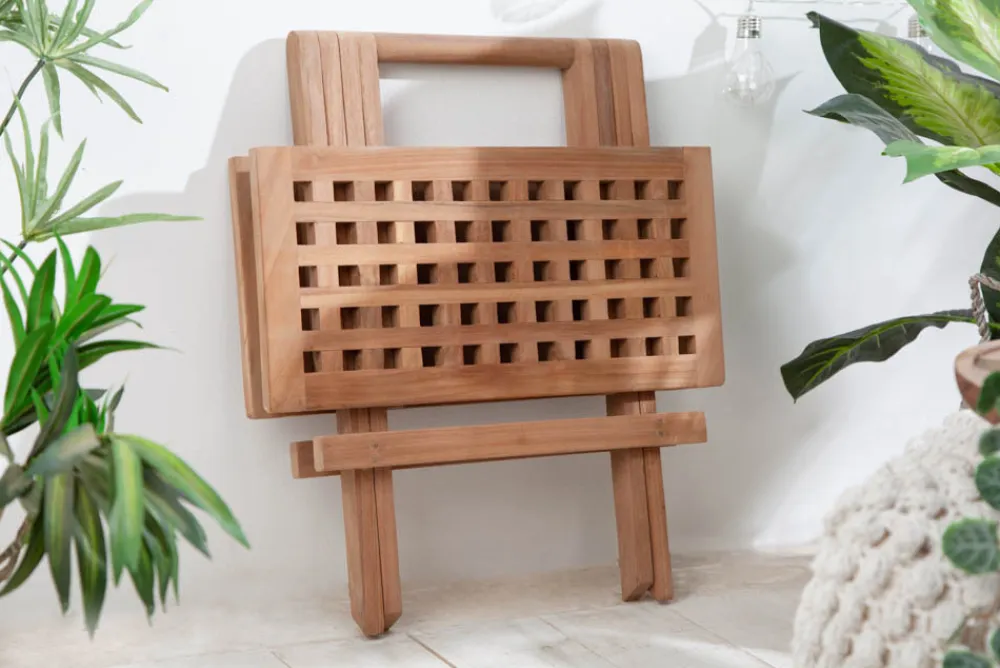 Riess-Ambiente Beistelltische|Mehr... > Wetterfester Beistelltisch EMPIRE TEAK 50cm Massivholz klappbar