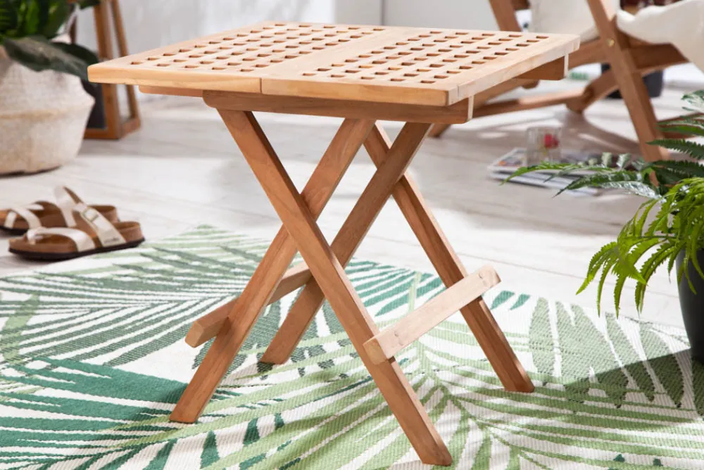 Riess-Ambiente Beistelltische|Mehr... > Wetterfester Beistelltisch EMPIRE TEAK 50cm Massivholz klappbar