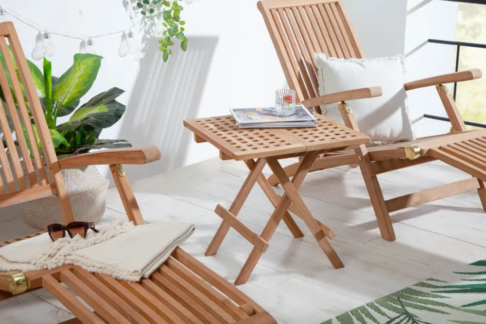 Riess-Ambiente Beistelltische|Mehr... > Wetterfester Beistelltisch EMPIRE TEAK 50cm Massivholz klappbar