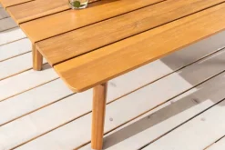 Riess-Ambiente Mehr...|Sitzgruppen > Wetterfestes Gartenlounge-Set COMFORT LINE natur beige Akazie 4-teilig inkl. Tisch