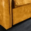 Riess-Ambiente Samt Möbel|Retro Möbel > XXL Sofa mit Schlaffunktion APARTMENT senfgelb Samt inkl. Bettkasten und Kissen