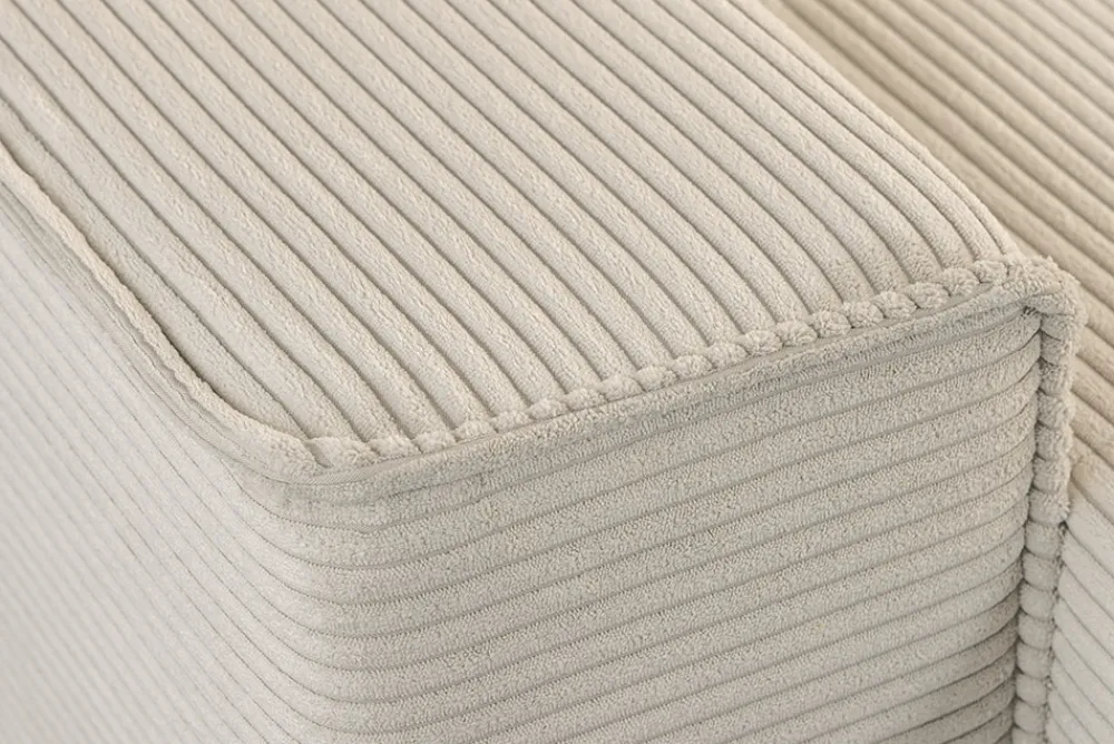 Riess-Ambiente Xxl Sofa > XXL Wohnlandschaft LODGE 315cm champagner beige Cord Sofa mit Schlaffunktion