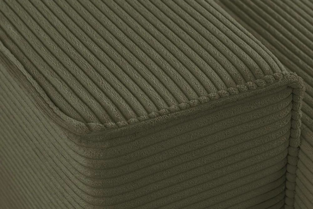 Riess-Ambiente Xxl Sofa > XXL Wohnlandschaft LODGE 315cm grün Cord Sofa mit Schlaffunktion und Stauraum